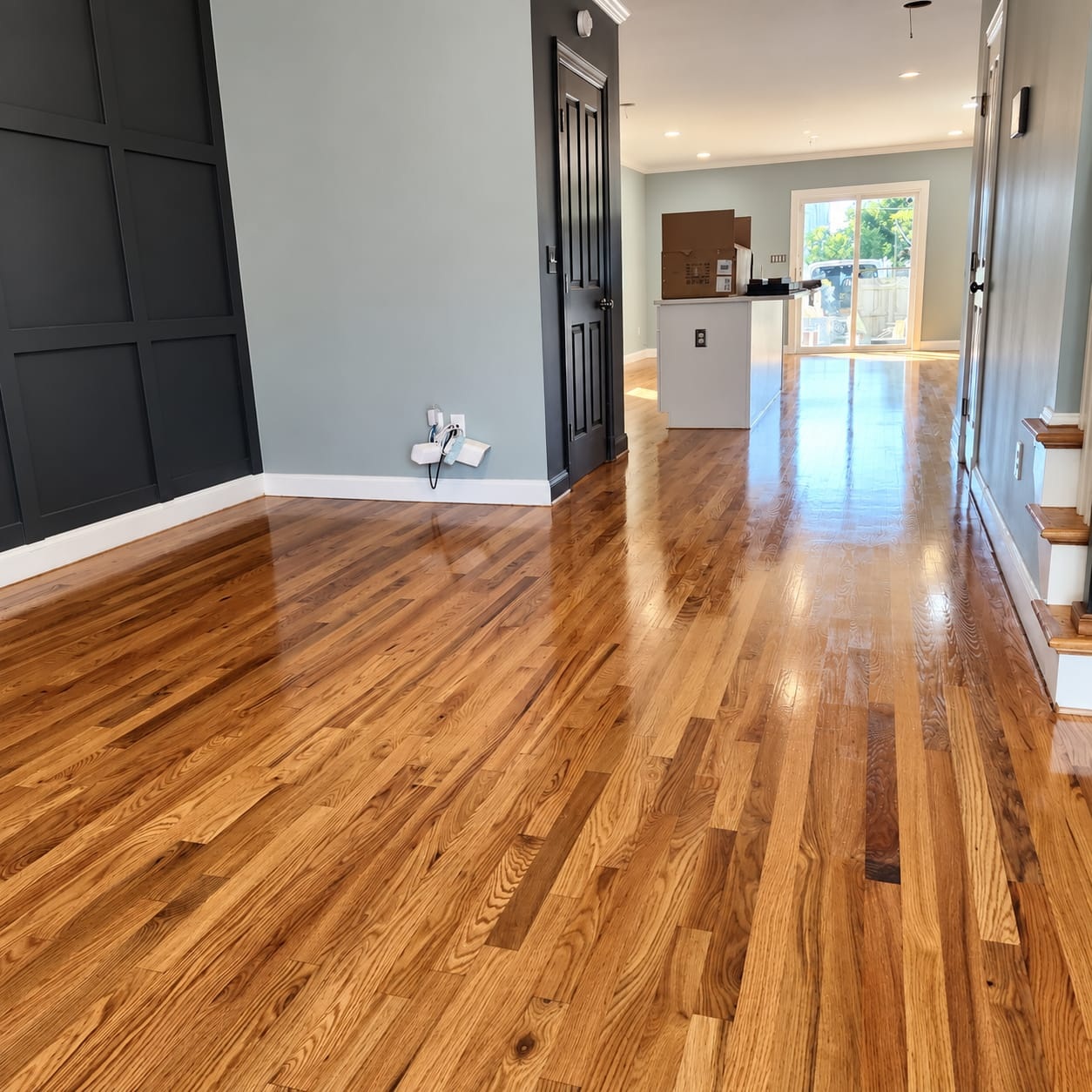 SuperFlooring Hardwood Floor Living Room